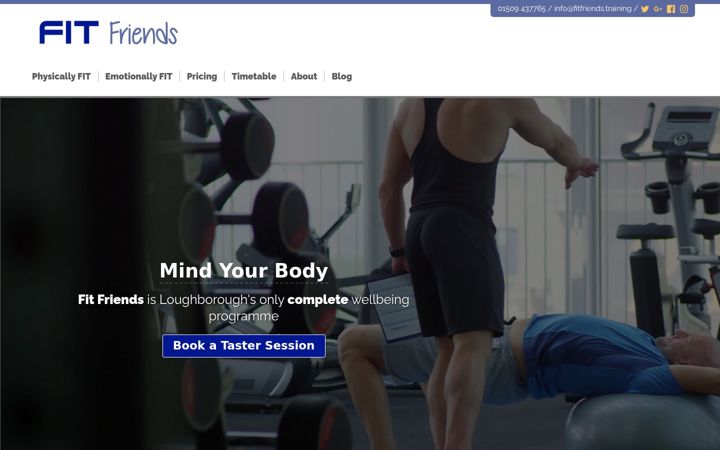 Screenshot of fitfriends.training