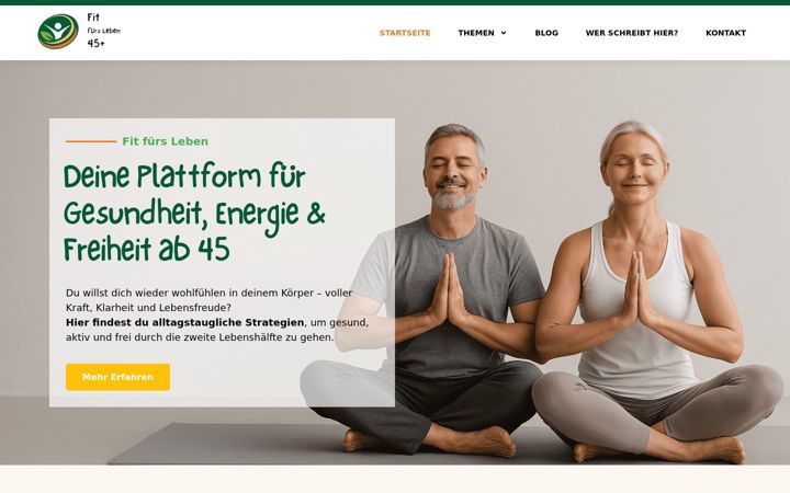 Screenshot of fitfuersleben45plus.de
