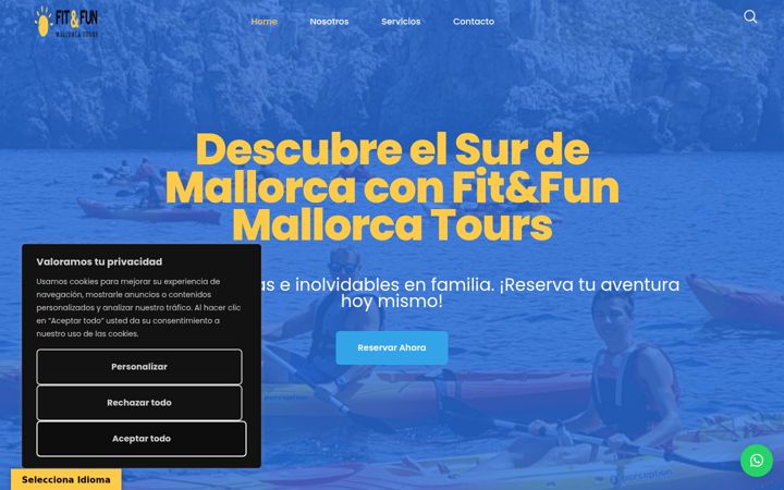 Screenshot of fitfunmallorcatours.com
