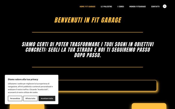 Skjámynd af fitgarage.it