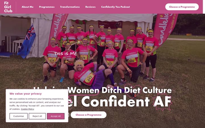 Screenshot of fitgirlclub.co.uk