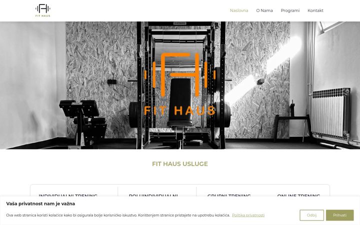Screenshot of fithaus.hr