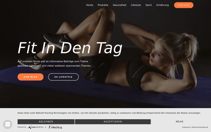 Skjermbilde av fitindentag.de