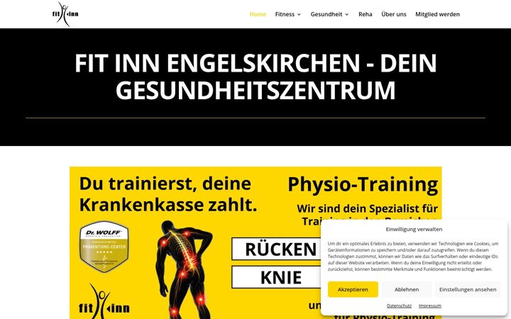 Skjermbilde av fitinn-engelskirchen.de