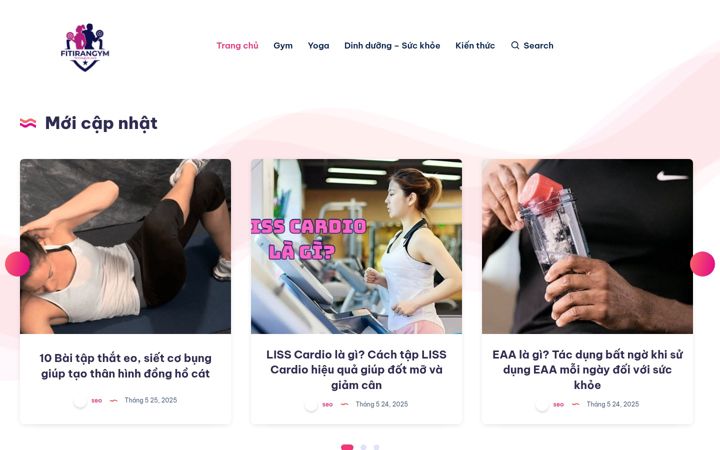 Screenshot of fitirangym.com