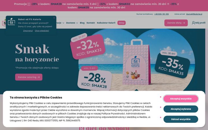 Screenshot of fitkalorie.pl