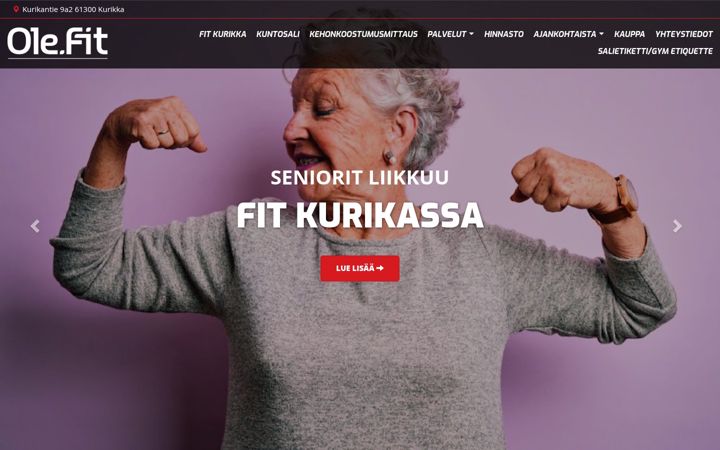 Screenshot of fitkurikka.fi