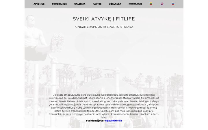Screenshot of fitlife.lt