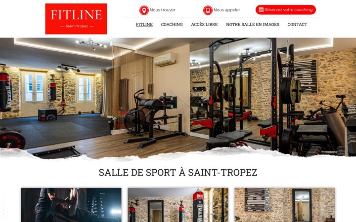 Screenshot of fitline-saint-tropez.fr