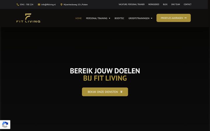 Екранна снимка на fitliving.nl