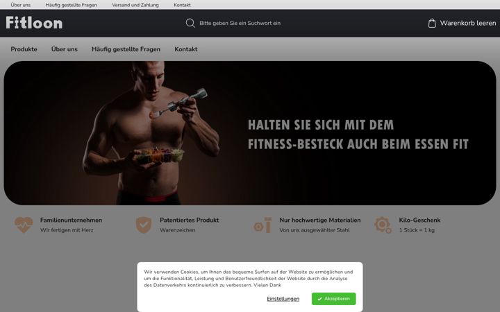 Screenshot of fitloon.at