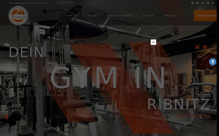 Screenshot of fitmacher-ribnitz.de