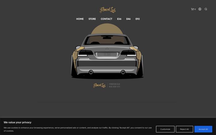 Screenshot stránky fitmentlab.net