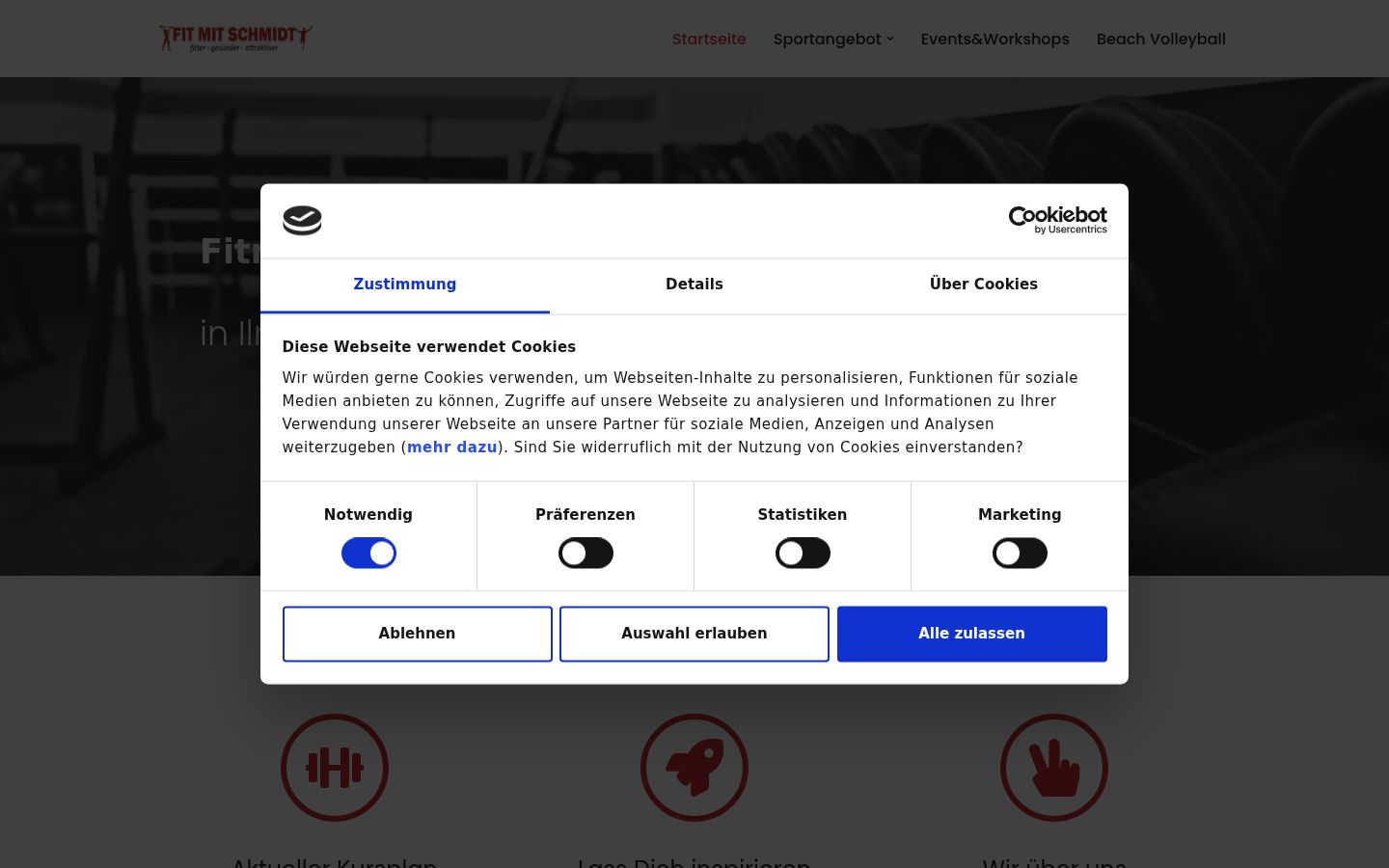 Sutikimo reklamjuostės, rodytos prieš bet kokią sąveiką, ekrano kopija