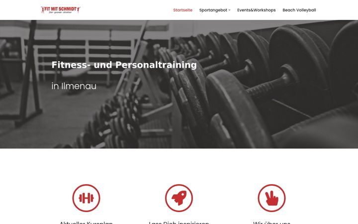 Captură de ecran a fitmitschmidt.com