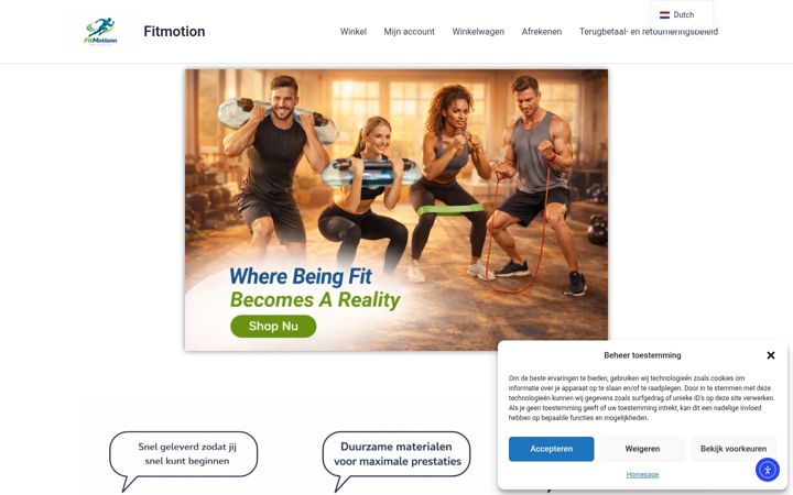 Screenshot of fitmotionn.nl