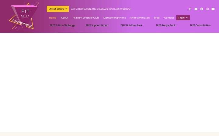 Screenshot of fitmumtransformation.com