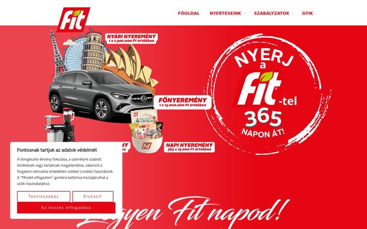Screenshot of fitmuzlinyeremenyjatek.hu
