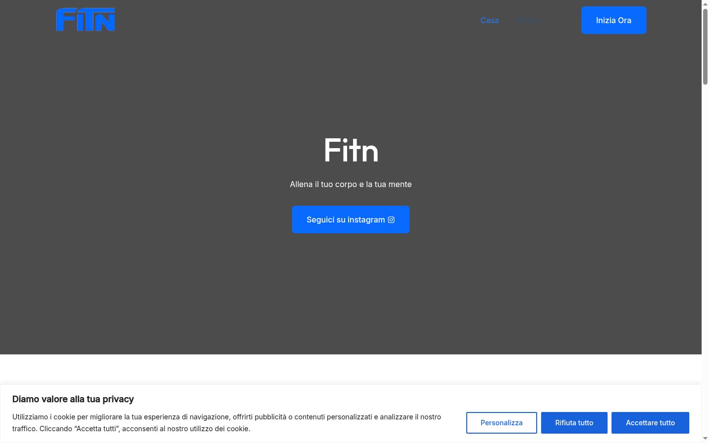 Screenshot des Einwilligungsbanners vor jeglicher Interaktion