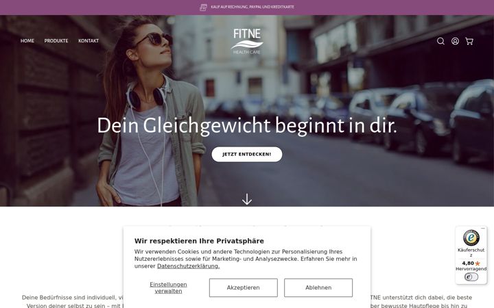 Screenshot of fitne.de