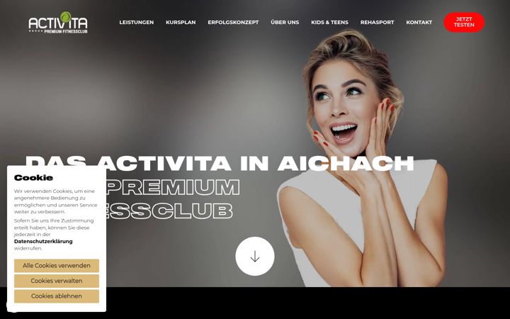 Skjermbilde av fitness-aichach.de