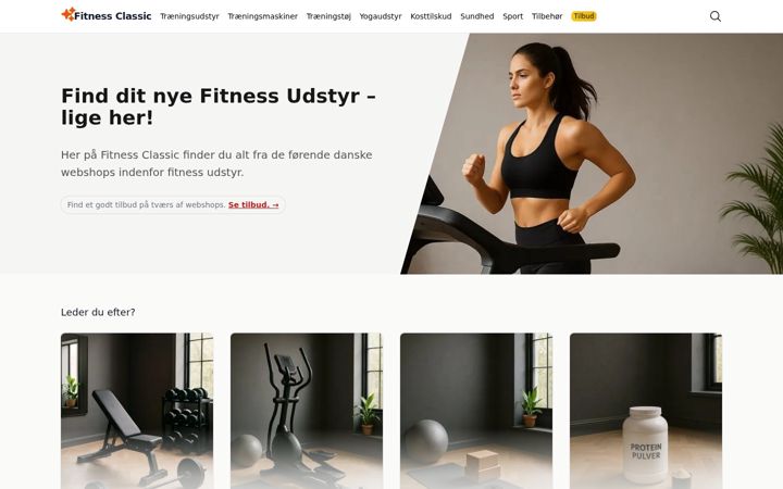 Screenshot of fitness-classic.dk