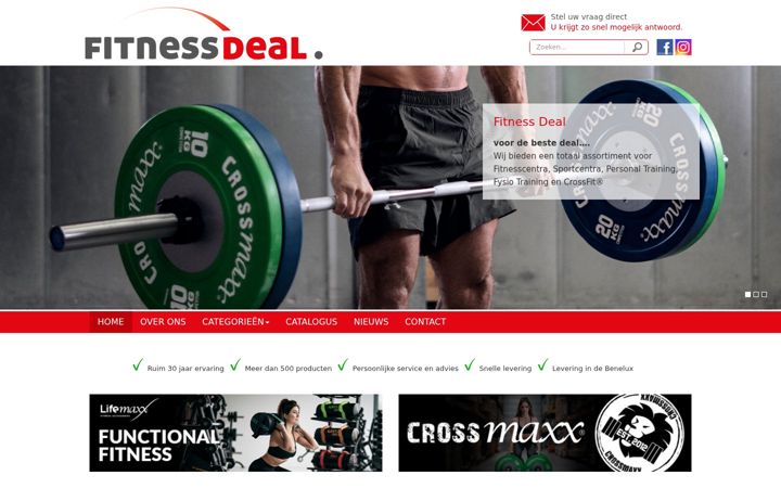 Screenshot of fitness-deal.nl