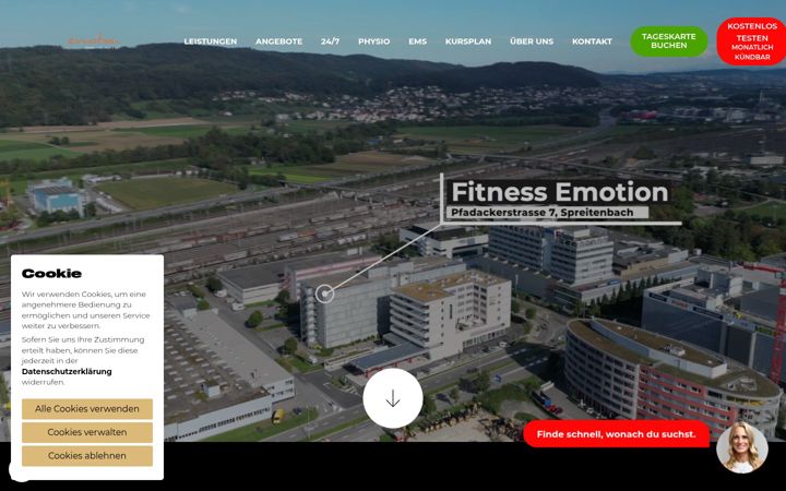 Screenshot of fitness-emotion.com