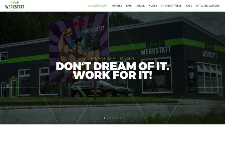 Screenshot of fitness-fuessen.de