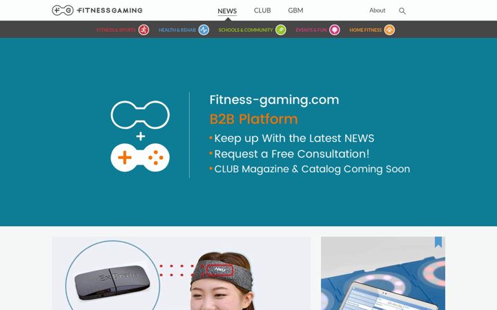 Screenshot of fitness-gaming.com