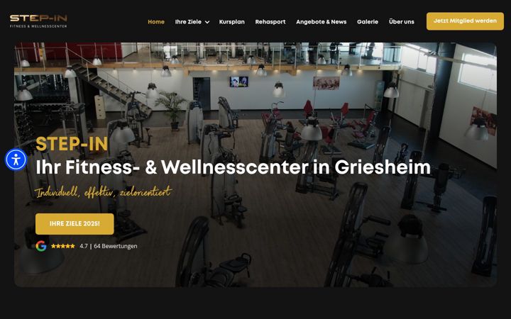 Screenshot stránky fitness-griesheim.de