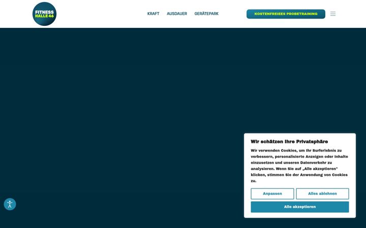 Screenshot ta' fitness-halle46.de