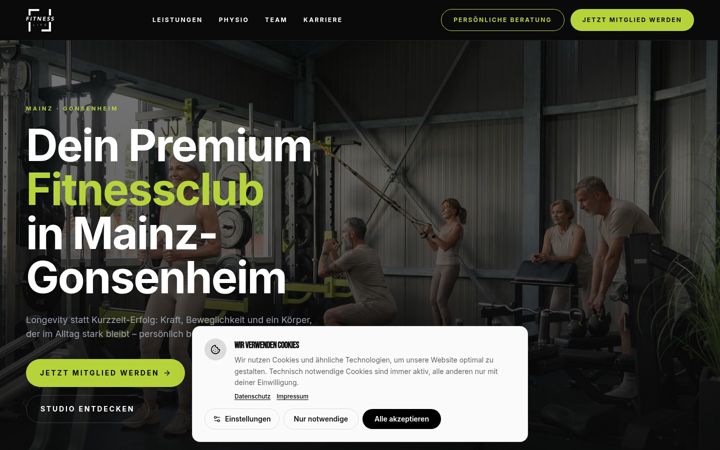 Screenshot ta' fitness-mainz.de