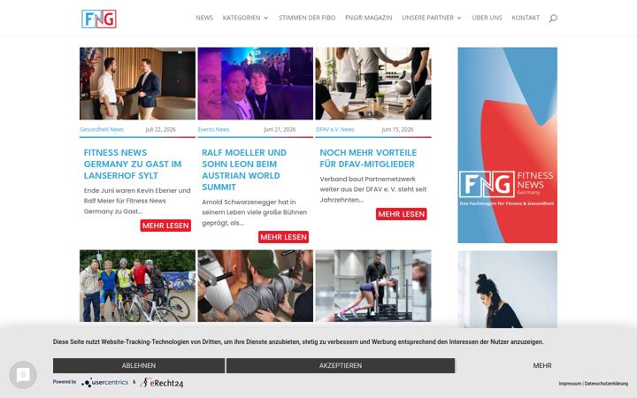 Screenshot ta' fitness-news-germany.de