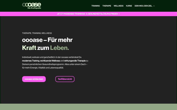Screenshot ta' fitness-oase.de