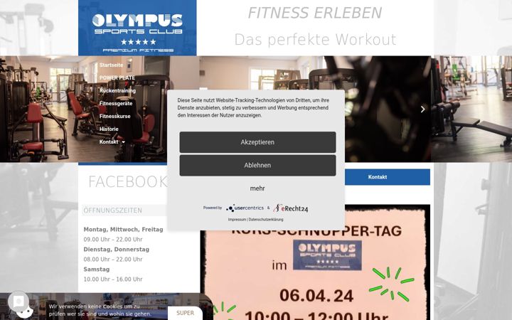 Screenshot ta' fitness-olympus.de