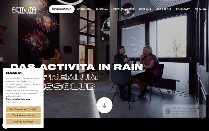 Screenshot of fitness-rain.de