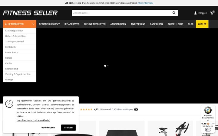 Screenshot of fitness-seller.nl