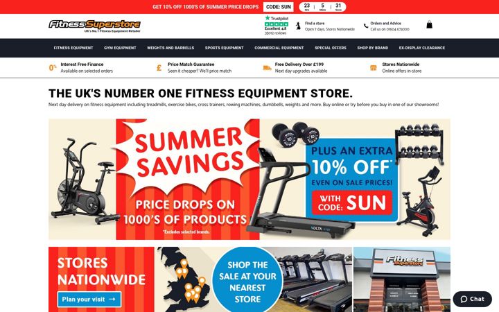 Screenshot von fitness-superstore.co.uk