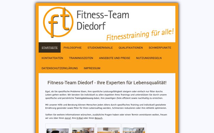 Screenshot of fitness-team-diedorf.de