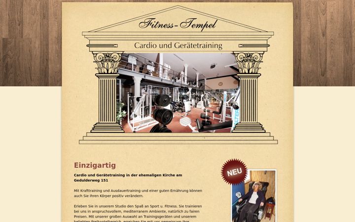 Screenshot of fitness-tempel-bielitz.de