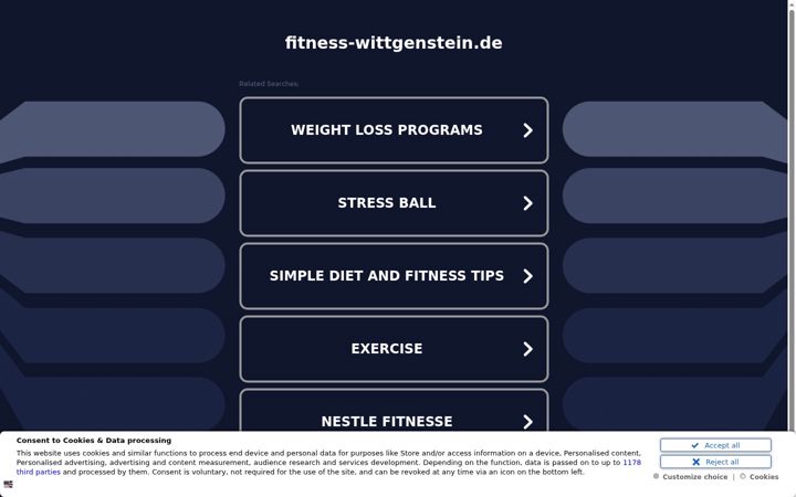 Screenshot of fitness-wittgenstein.de