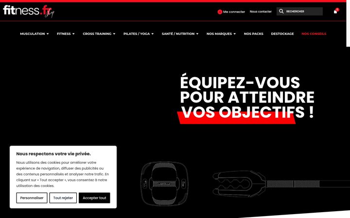 Screenshot of fitness.fr