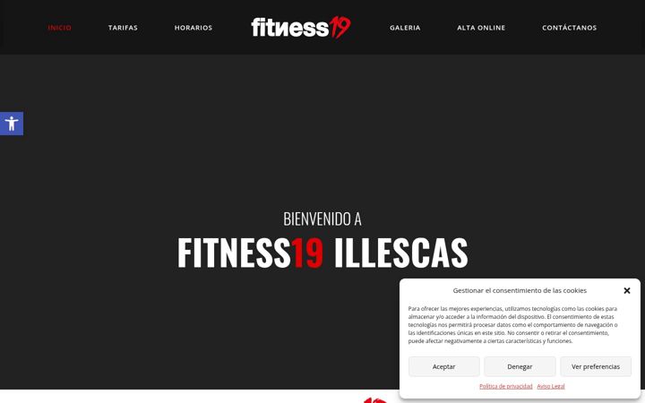 Snímek obrazovky fitness19illescas.es