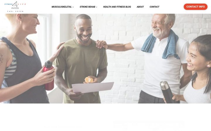 Screenshot of fitness4lifephysio.com