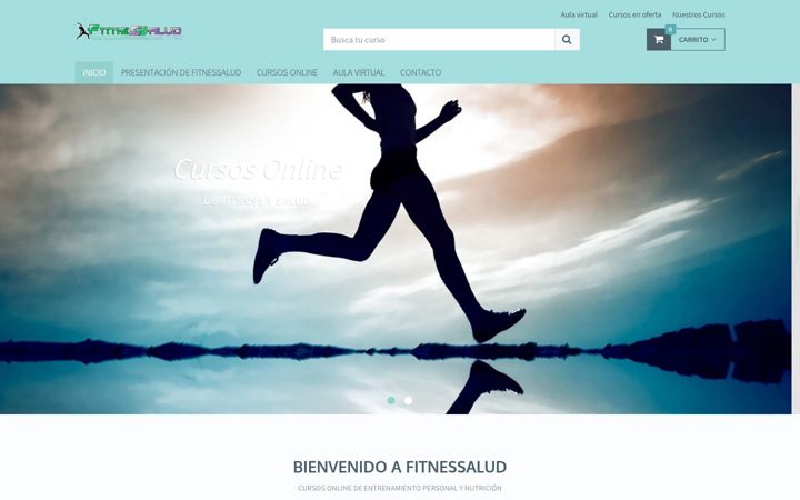 Screenshot of fitnessalud.com