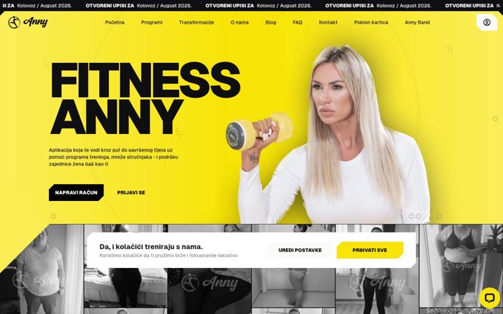 Screenshot of fitnessanny.com