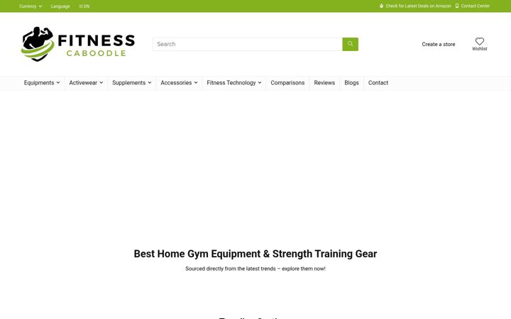 Screenshot of fitnesscaboodle.com