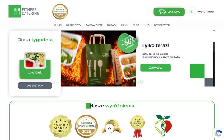 Screenshot of fitnesscatering.com.pl