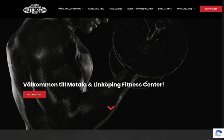 Screenshot of fitnesscenters.se